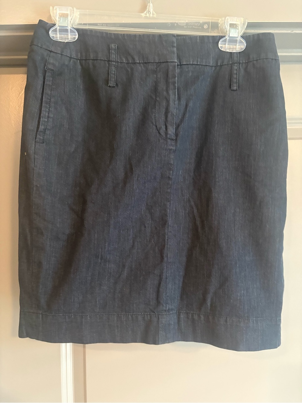 LOFT Dark Wash Denim Pencil Skirt